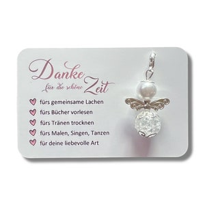 Schutzengel Schlüsselanhänger DANKE für die schöne Zeit Geschenk Abschied Erzieherin Kita Kindergarten Tagesmutter Engel Glücksbringer