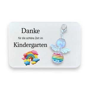 Geschenk Abschied Kindergarten Erzieherin Danke Karte Schutzengel Schlüsselanhänger