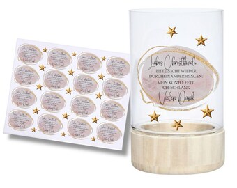 Rub-on stickers, Dear Christ Child, DIN A4, sayings, borderless rub-on stickers