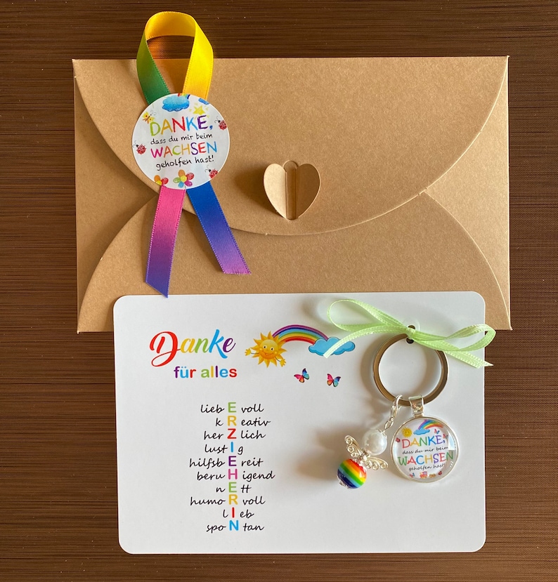 Handgemachte Sonnenblume Dankeschön Geschenk - Gestrickte Glücksbringer Mit Karte