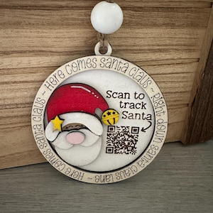 Interactive Santa Tracker Ornament with QR Code – NORAD Christmas Magic