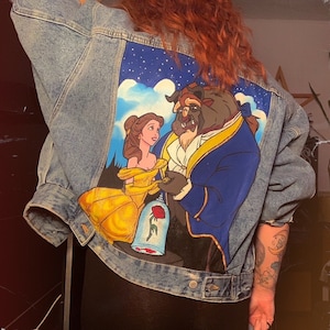 Beauty and the Beast Jean Jackets - Etsy