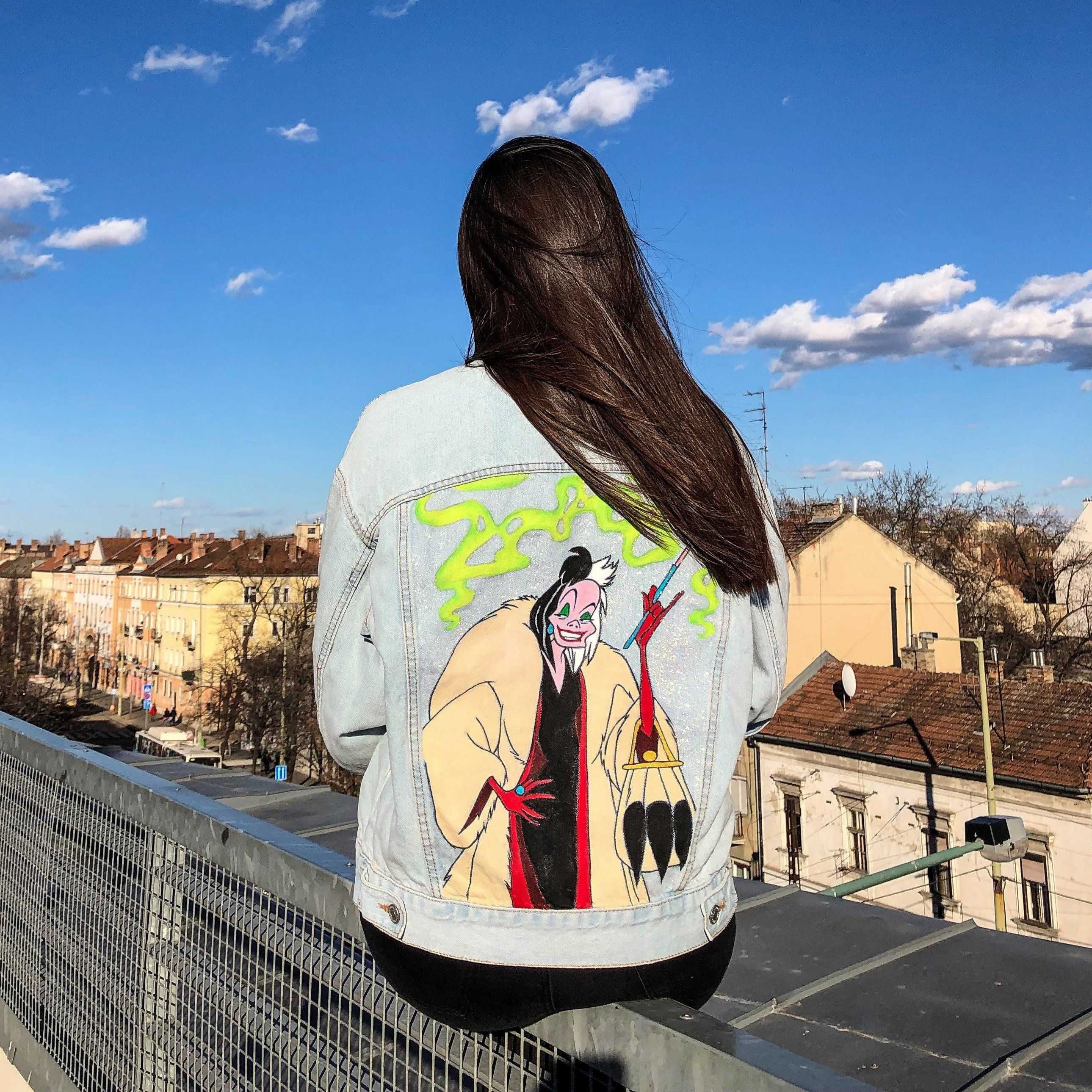 Cruella De Vil (101 Dalmatians) Handmade Painted Oversize Vintage