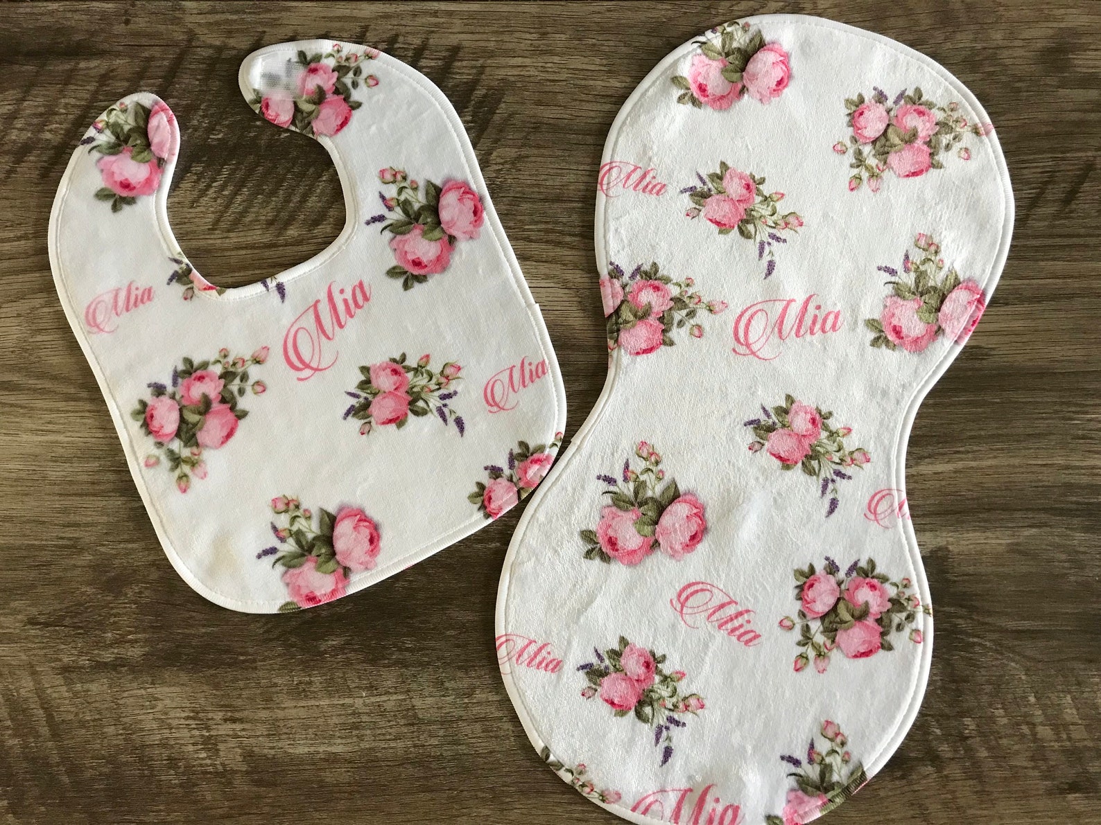 BABY Bib & Burp Cloth Set for Sublimation set Etsy