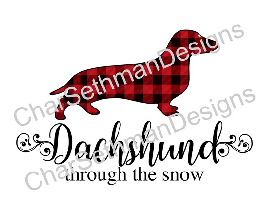 Dachshund through clearance the snow doormat