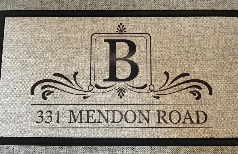 Boxy Flourish Doormat Design SUBLIMATION PNG 300 DPI Etsy