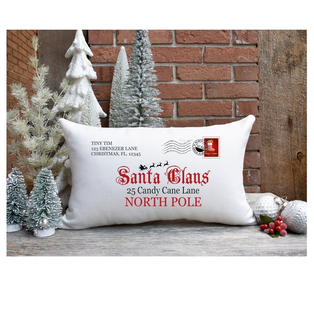 Santa Letter Pillow Digital Design Sublimation PNG Instant Download - Etsy
