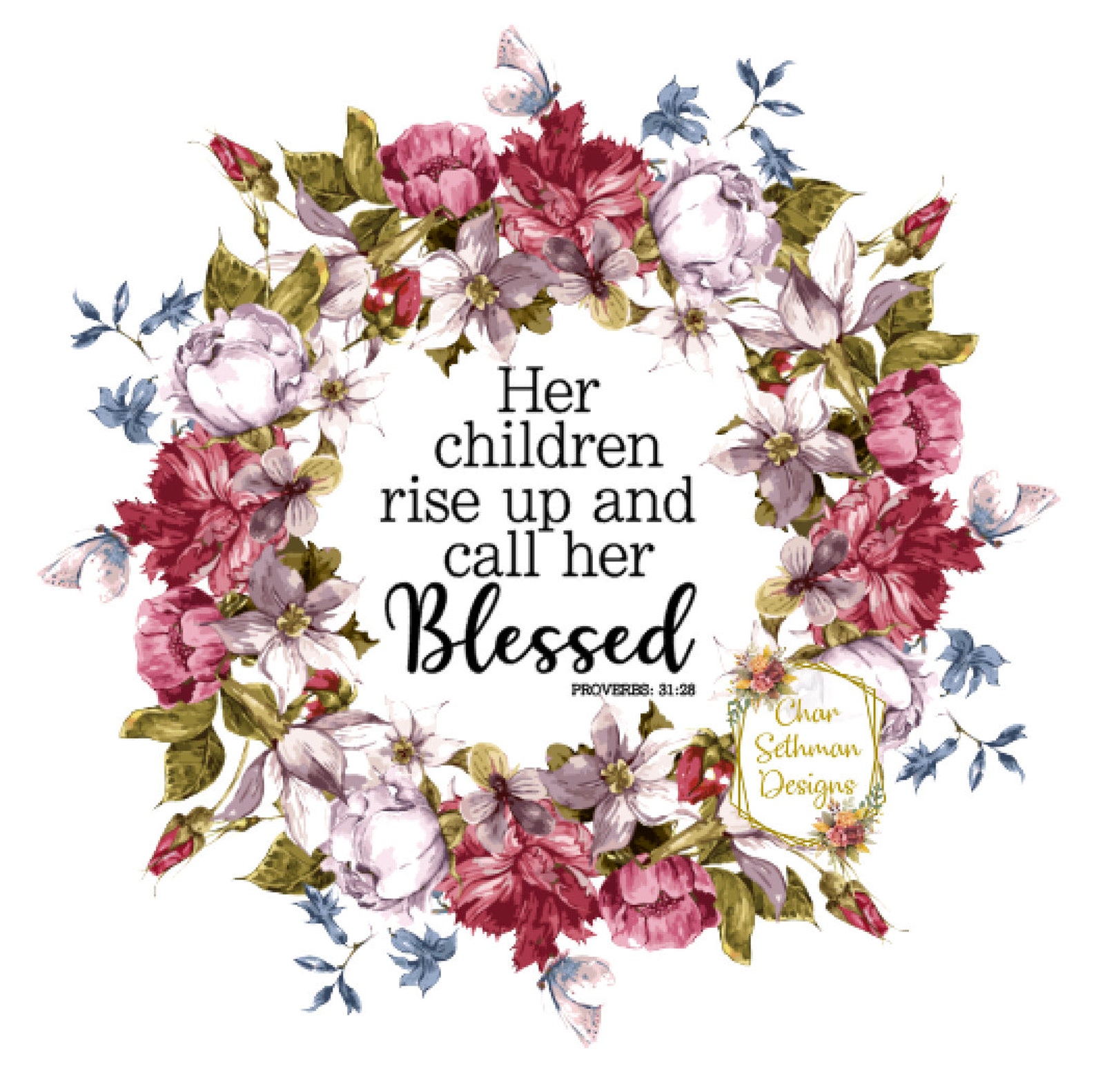 HER CHILDREN Call Her Blessed PNG Instant Download - Etsy