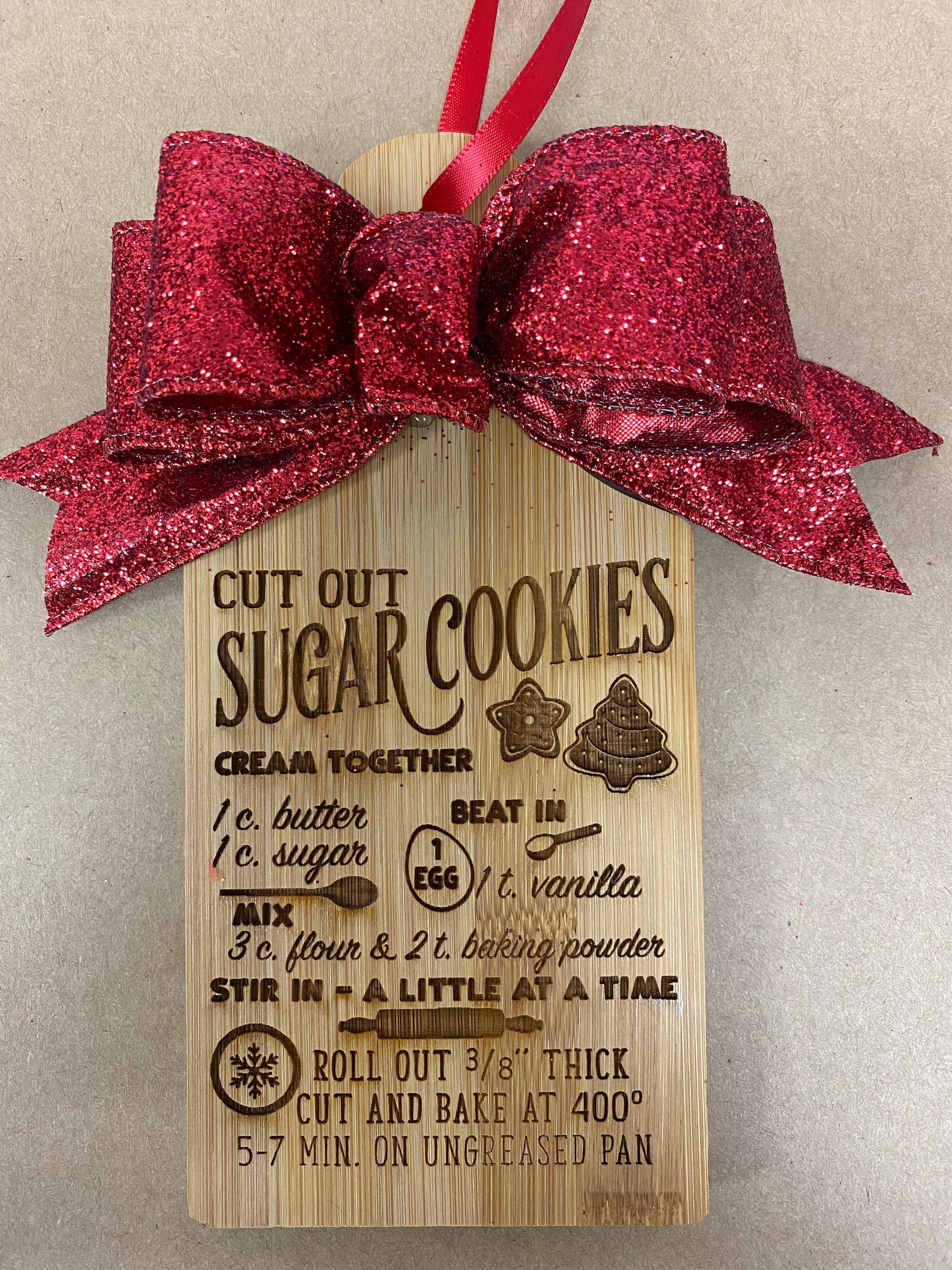 Mini Wooden CUTTING BOARD Christmas ORNAMENTS Engraved Etsy