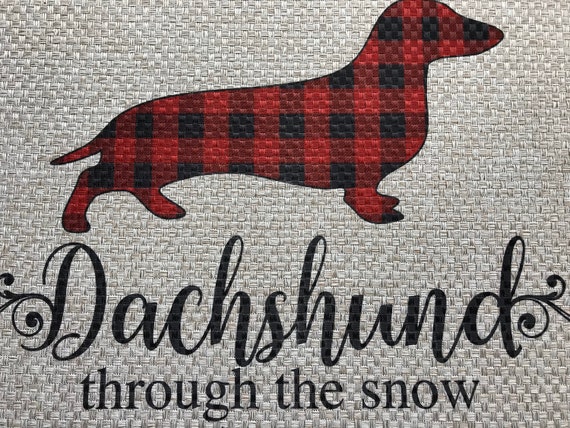 dachshund through the snow doormat