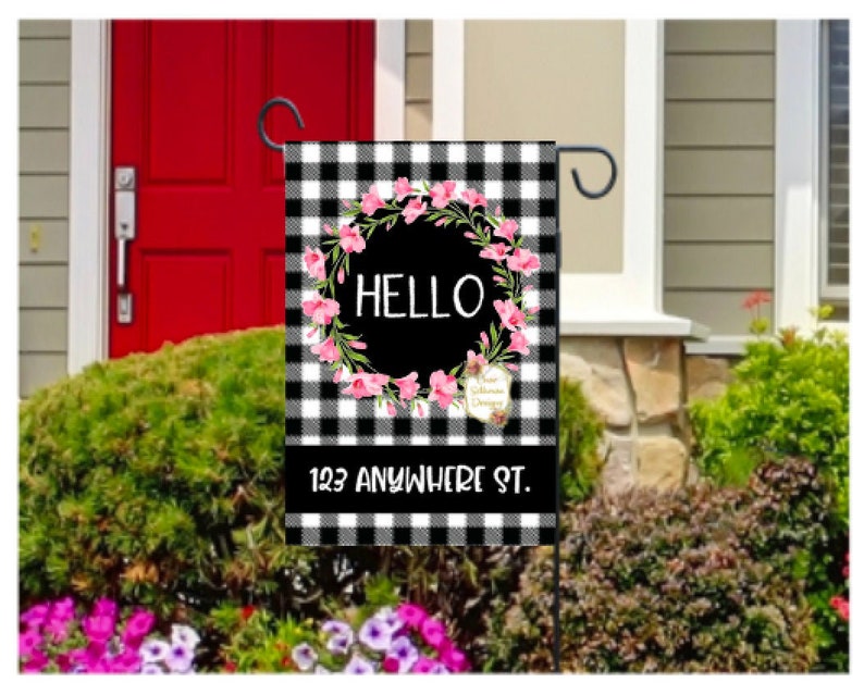 Digital Art Garden Flag, Sublimation Designs SPRING FARMHOUSE Flag Design PNG