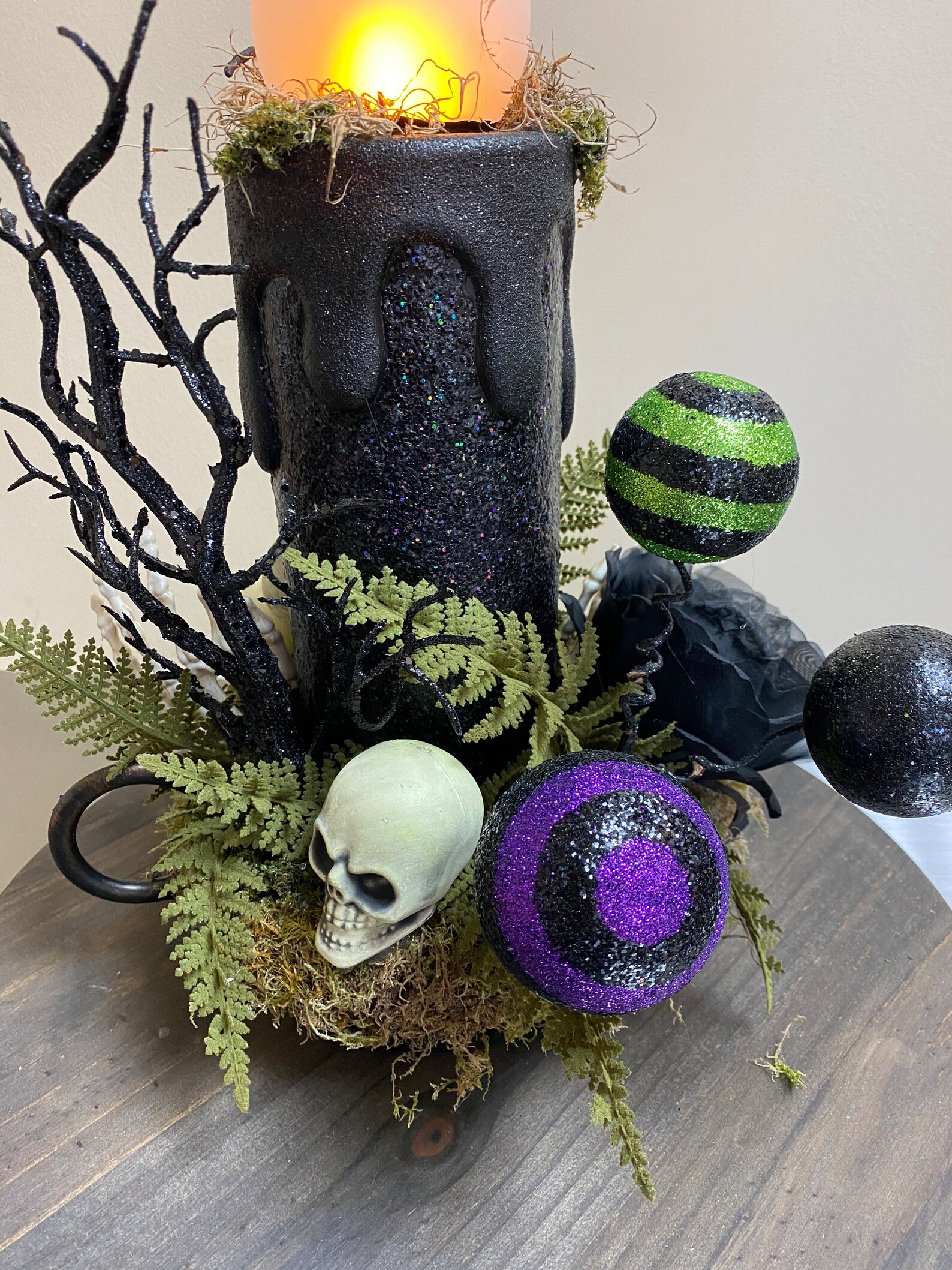 18 Inch LARGE CREEPY Skul Candle Home Decor Christmas Etsy