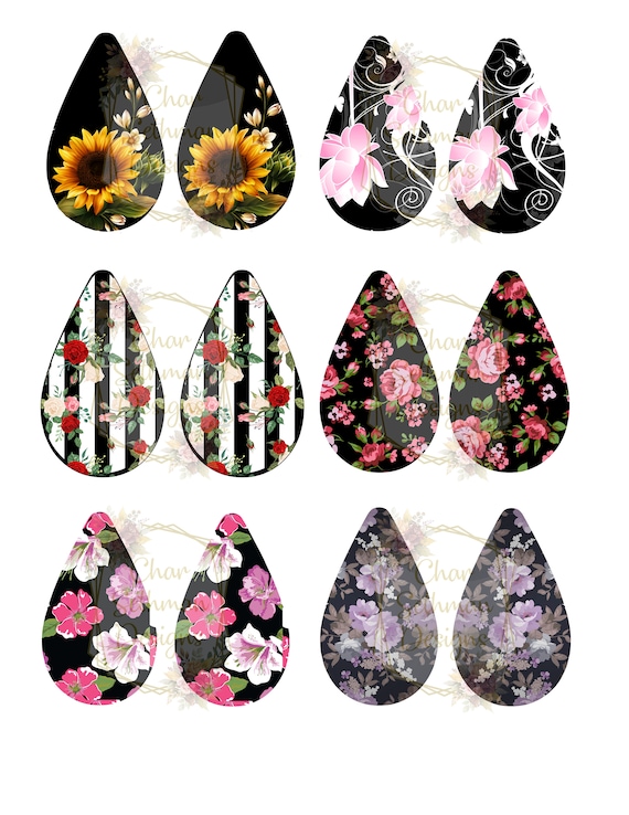 Htvront Sublimation Earring Template