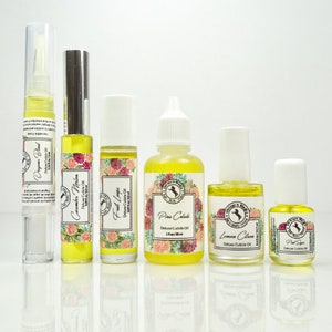 Deluxe cuticle oil - handcrafted with quality ingredients - vegan option available - you select scent over 130 to choose from