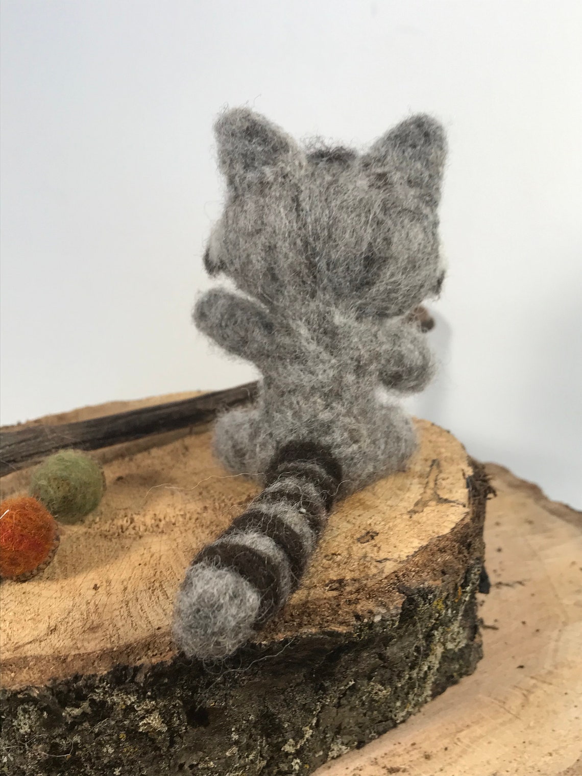 Needle felted raccoon Etsy