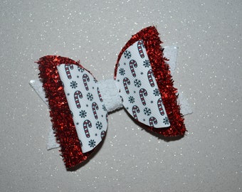 Christmas Glitter Dog Bows