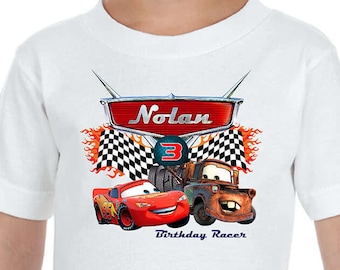 Cars Birthday Shirt: Custom Lightning McQueen Party Tee