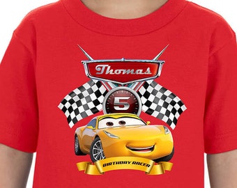 Unique Cars 3 Jackson Storm Tee - Custom Birthday Shirt for 2024