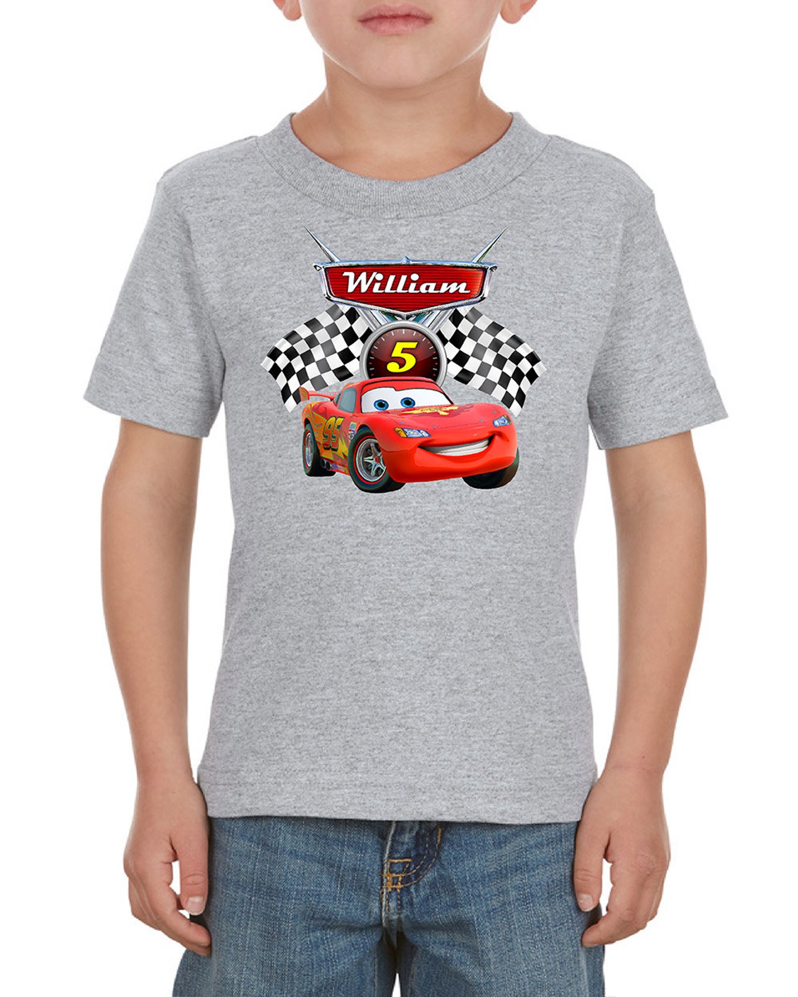 Cars 3 Lightning Mcqueen Shirt Cars Birthday Party Mcqueen Etsy Israel