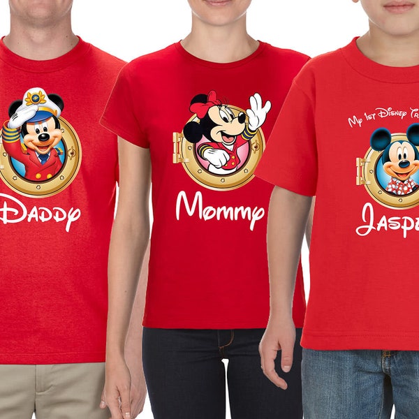 Disney Family Cruise Vacation Custom T Shirts - 2024