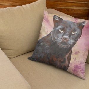 Jumanji the Leopard Throw Pillow