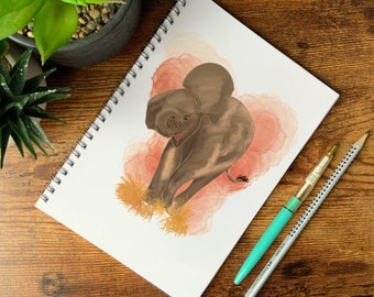Notitie boekje Olifant lijn schrift