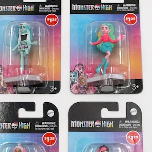 Monster High Collectible Mini Figures OR For Cake Toppers Mattel Choice of 4 New Factory Sealed  U.S. Seller