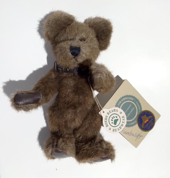 Boyds Bears Humboldt 1985 With Tags and Collar J. B. Bean and