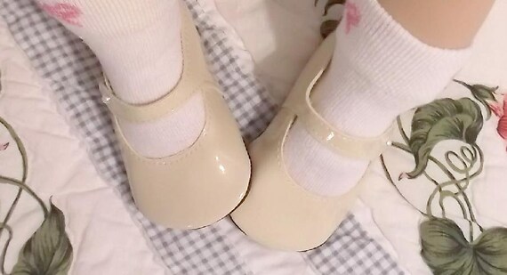 cream doll shoes