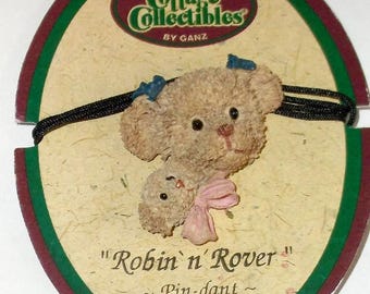 Cottage Collectibles Ganz Bear Li'l Bernie Jointed Curly Hair Bear