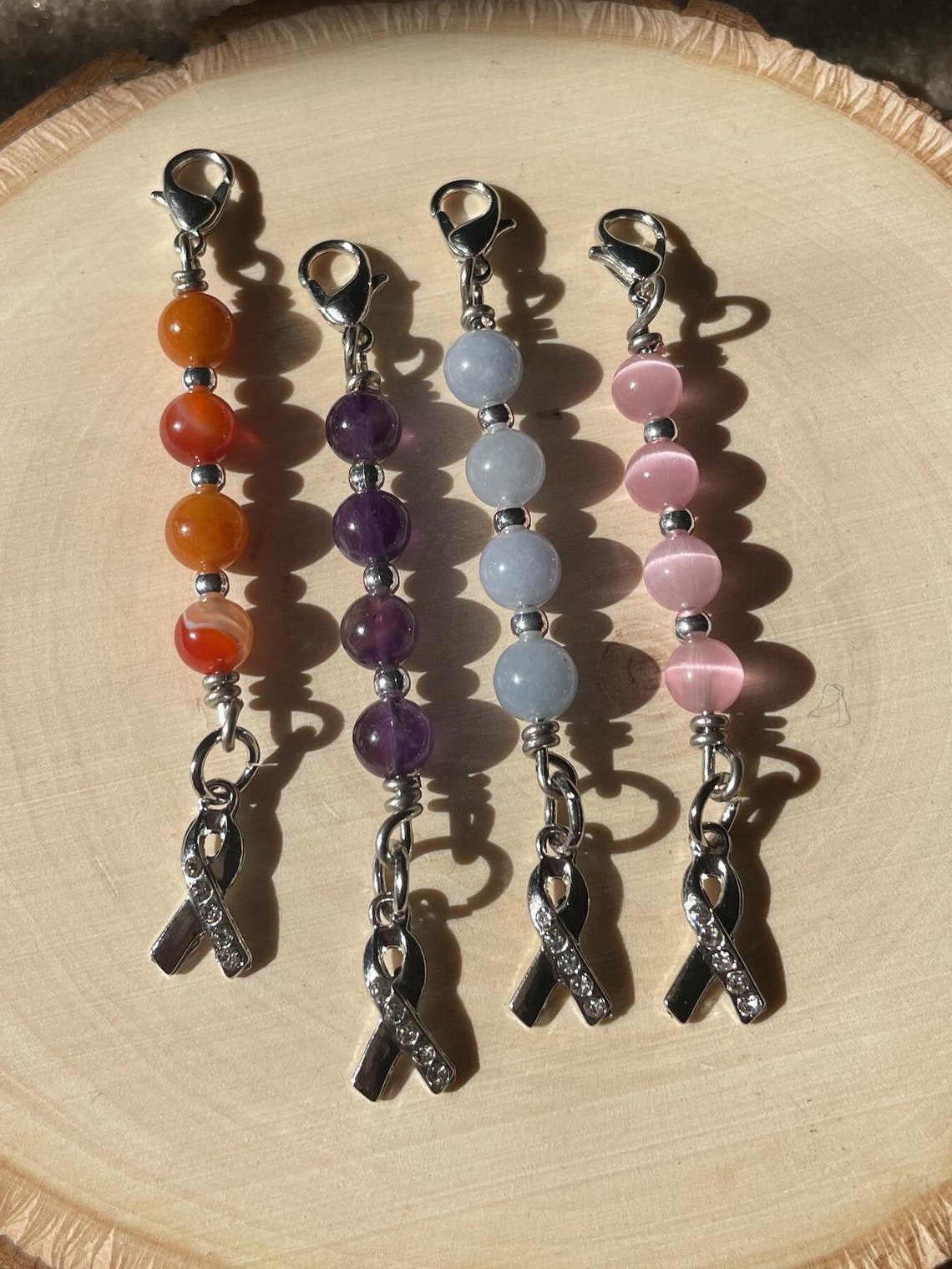 Cancer Awareness Keychains, Gift for Cancer Survivor, Breast Cancer ...