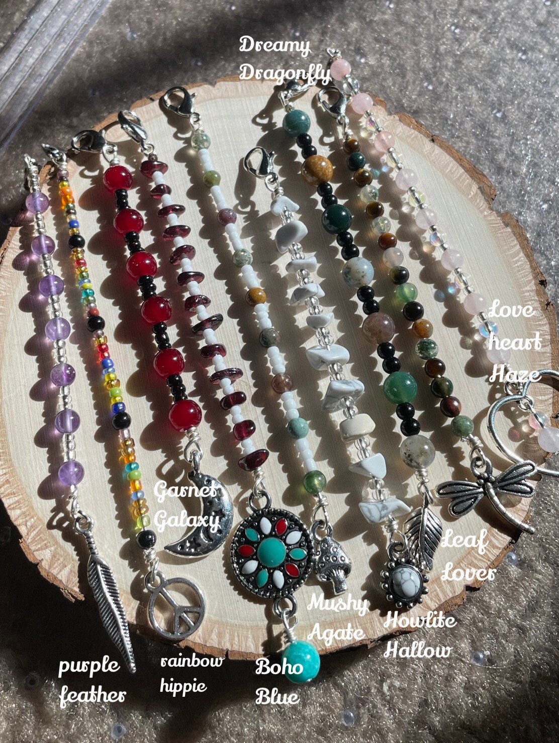 Crystal Hair Charms, Custom Gemstone Hair Accessories, Healing Crystal ...