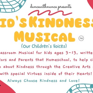 Kindervriendelijkheidsmusical voor docenten in de klas, thuisonderwijsgezinnen en -centra!