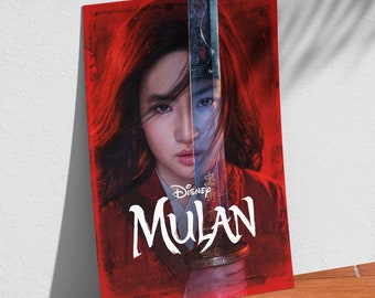 Mulan 2020 Movie Poster Print Wall Art