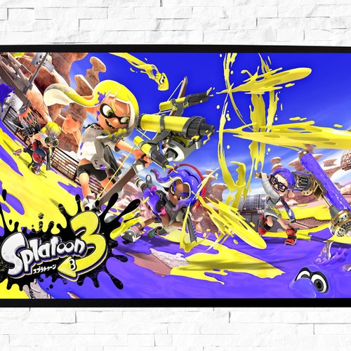 Splatoon 3 Gaming Poster Print 2022 Wall Art Geek Posters A6 - Etsy