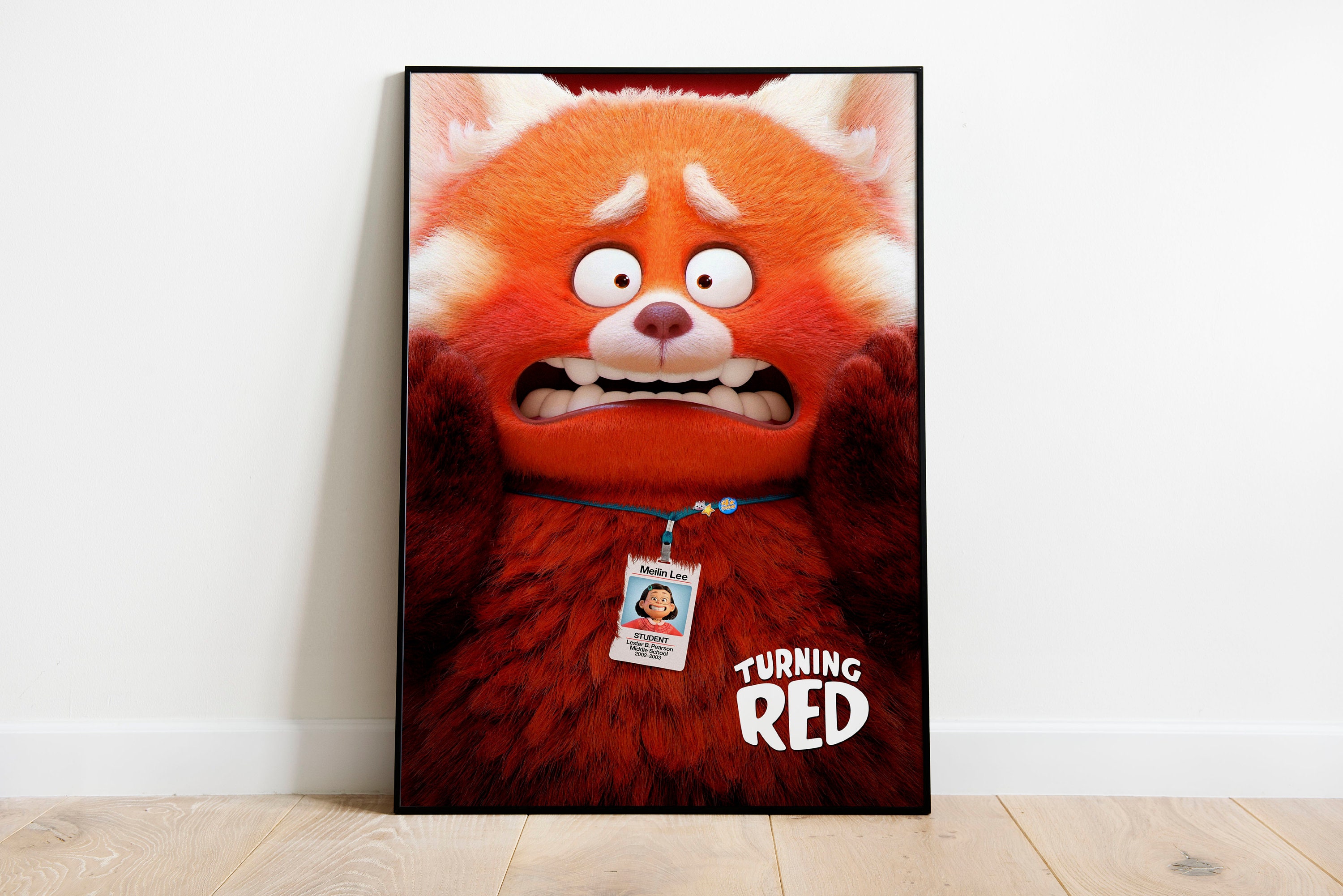 Turning Red Movie Poster Print 2022 Wall Artfilms Cinema A6 Etsy UK