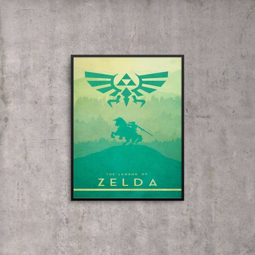 Zelda Gaming Poster Print 2019 Wall Art Geek Posters A6 A5 Etsy Canada