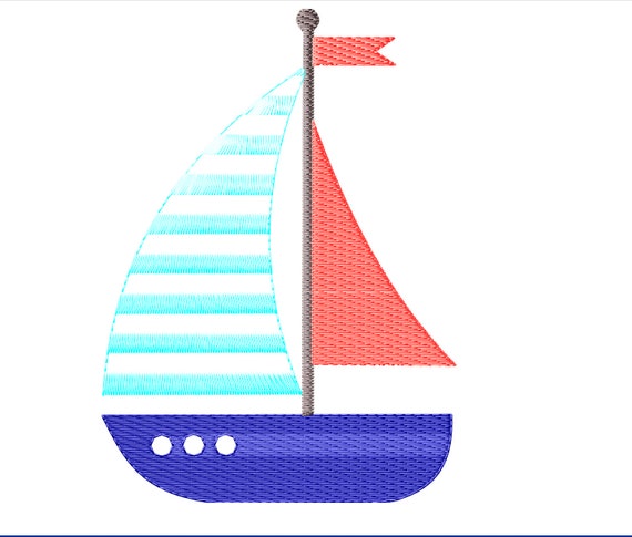 Craftways® Teddy Blue Sailing Boat Hoop Stamped Embroidery Kit