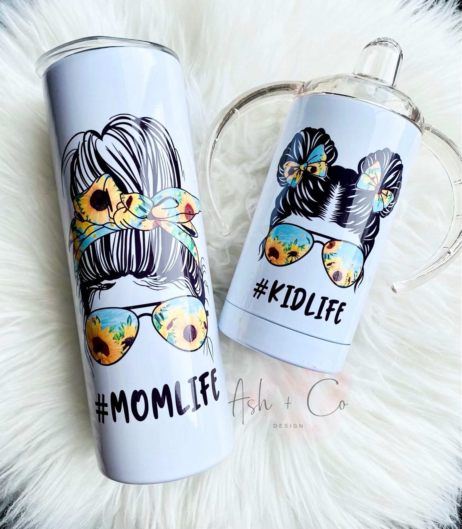Mama Mini Tumbler Set Momlife Kidlife Toddler Tumbler Etsy