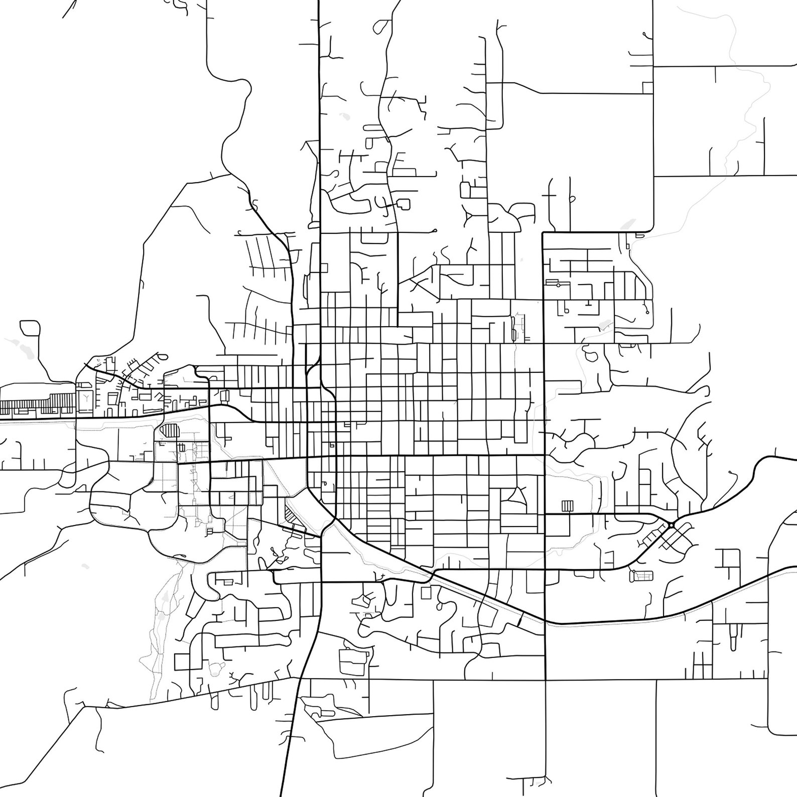 Moscow Idaho Map Print Poster Moscow ID Wall Art Gift Etsy