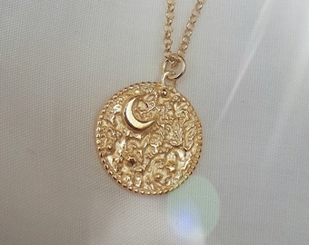 Night's Sky Coin Pendant