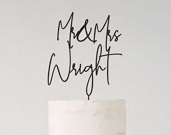 Personalized Wood Cake Topper, Rustic Wedding Anniversary