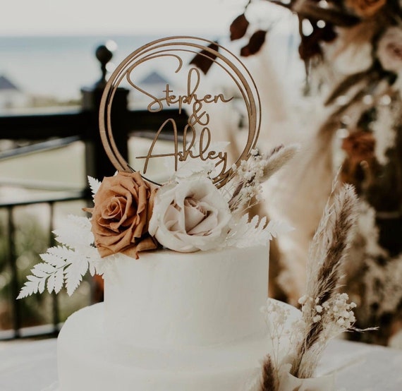 Future Mrs. Metallic Rose Gold Cake Topper