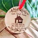 Wood Personalized First Home Ornament 2021 . New Home Gifts . First Christmas In Our New Home . New Home Keepsake 
