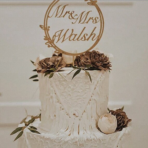 Etsy Cake Topper Wedding Yuezoloz Rustic Western Wedding Cake Topper