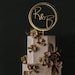 Rustic Wedding Cake Topper . Custom Initial Cake Toppers For Wedding . Personalized Mr and Mrs Cake Toppers . Boho Wedding Cake Topper