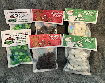 Grinch, Reindeer & Snowman poop