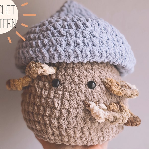 Mina the Mushie Crochet Pattern PDF | Beginner Friendly Chunky Mushroom Plushie | Blanket Yarn Amigurumi Pattern