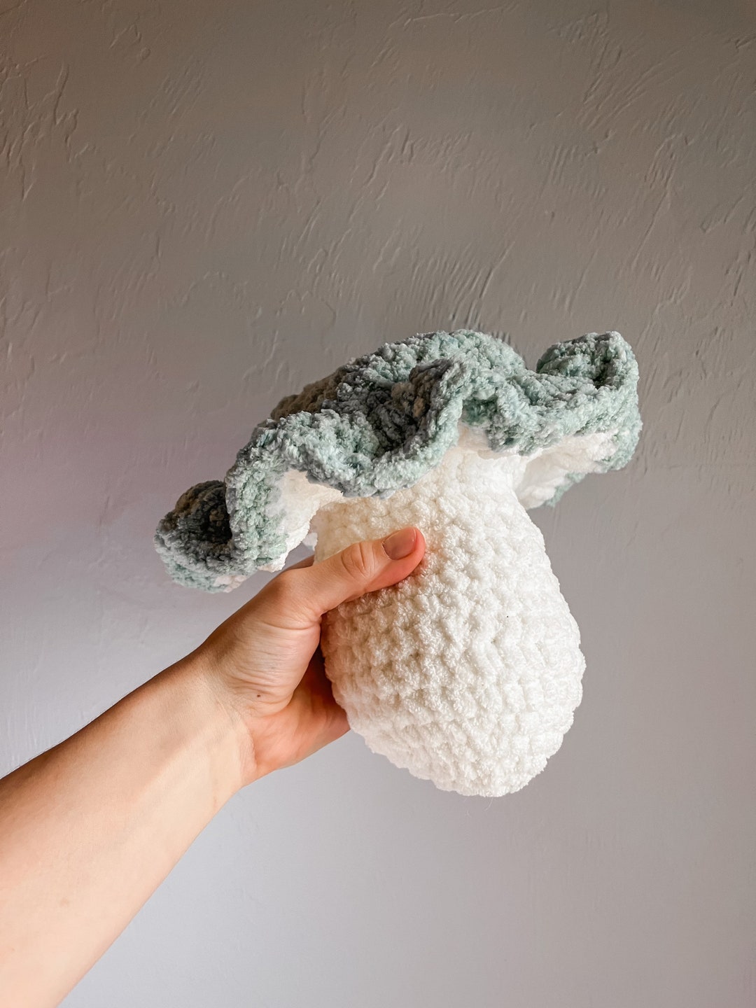 The Chanterelle Mushroom Plushie Stuffed Blanket Yarn Etsy