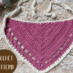 The Mulberry Bandana Crochet Pattern PDF | Pattern ONLY | Cottagecore Style Boho Hair Scarf Kerchief Digital Download